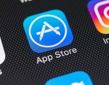 Apple App Store-Symbol auf dem Mac-Bildschirm